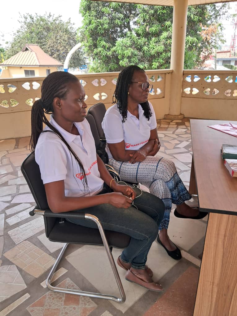 Volunteers interacting